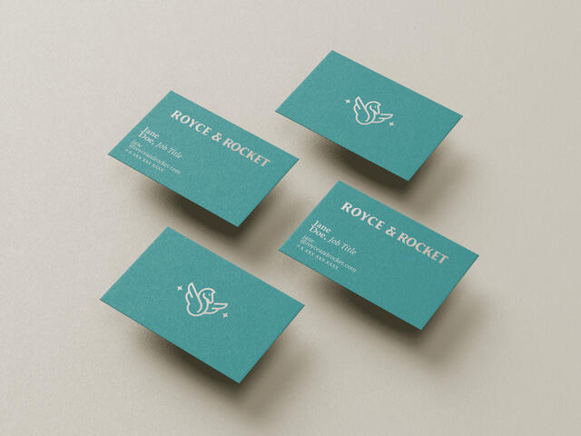 business card mock